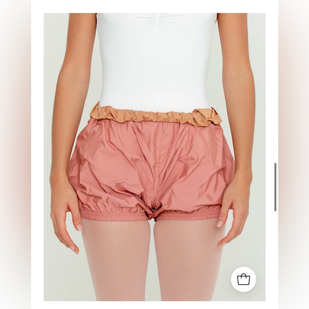 Bullet Pointe reversible trash bag shorts; excellent condition. Women’s Medium